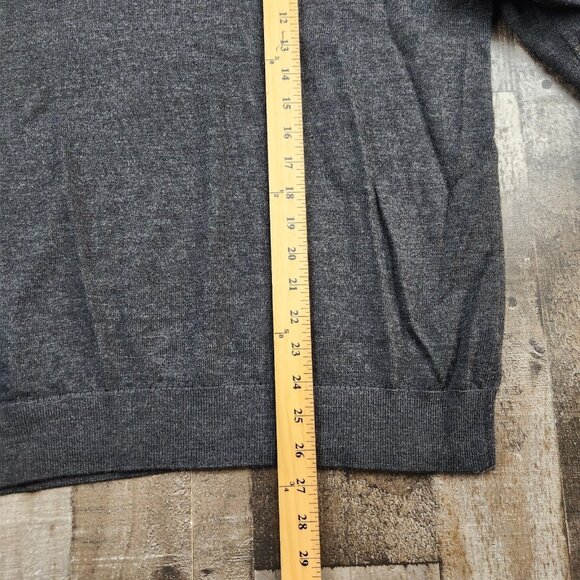 Mens Banana Republic size XL Merino Wool Mock Neck 1/4 Zip Sweater - Picture 5 of 8